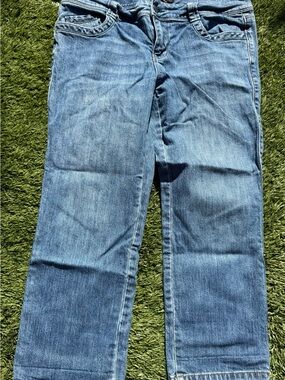 New York & Co  Blue Straight-Leg Jean capris